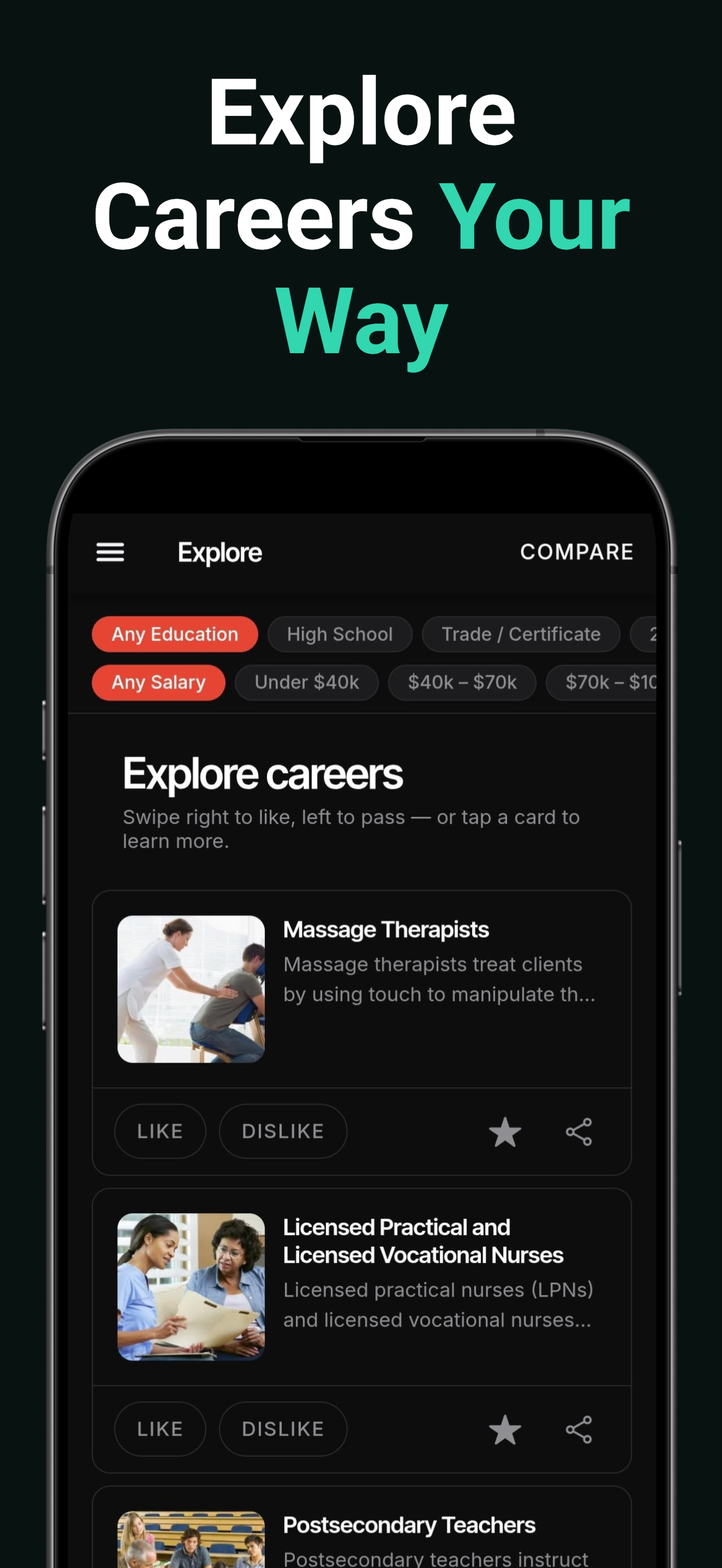 Explore careers your way