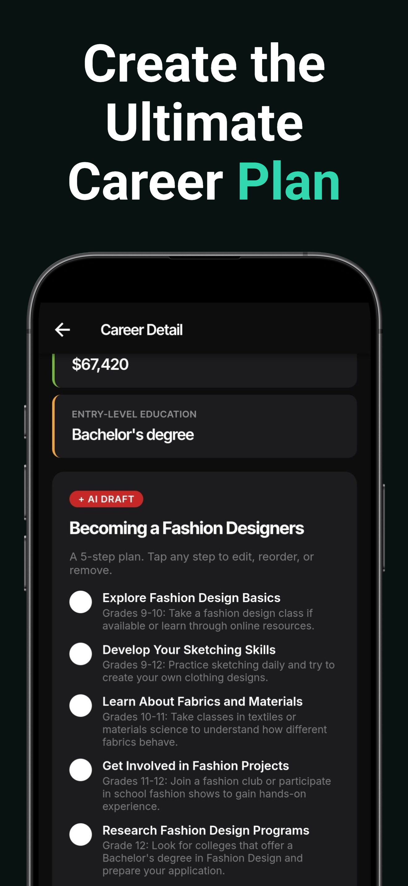 Create the ultimate career plan